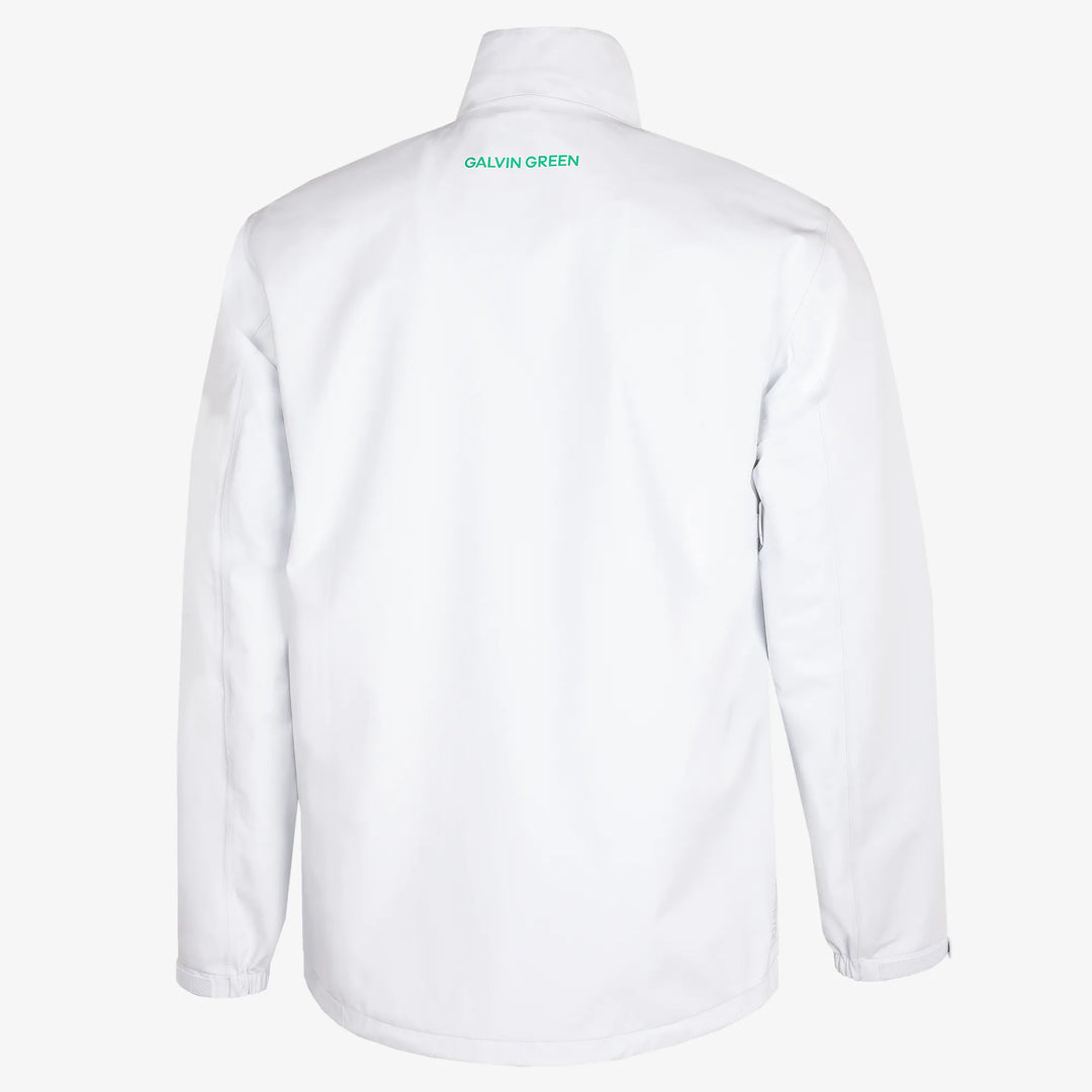 Apollo  is a Waterproof golf jacket for Men in the color White/Black/Green(7)