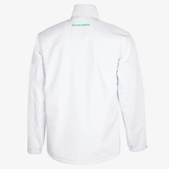 Apollo  is a Waterproof golf jacket for Men in the color White/Black/Green(7)