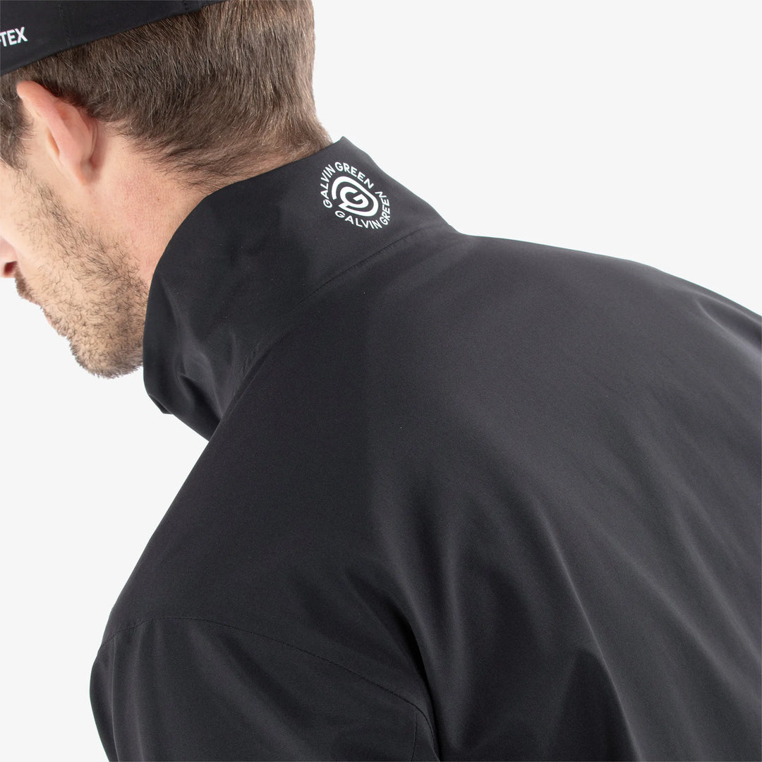 Apollo  is a Waterproof golf jacket for Men in the color Black/Sunny Lime(7)