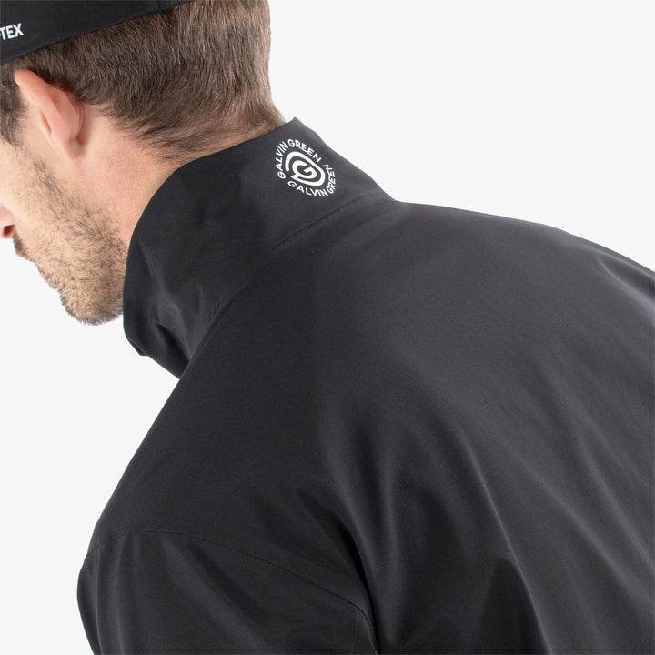 Apollo  is a Waterproof golf jacket for Men in the color Black/Sunny Lime(7)