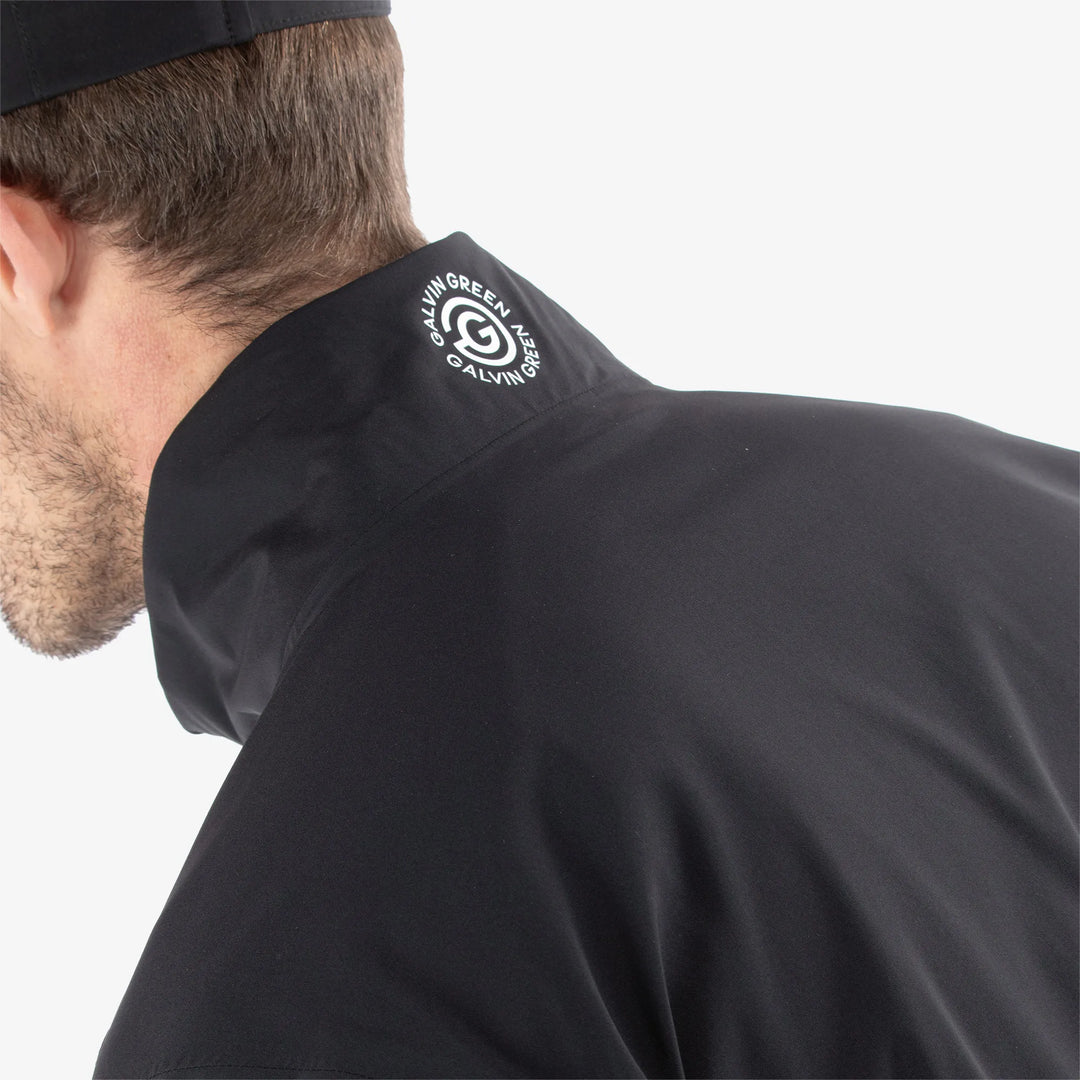 Apollo  is a Waterproof golf jacket for Men in the color Black/Sharkskin(6)
