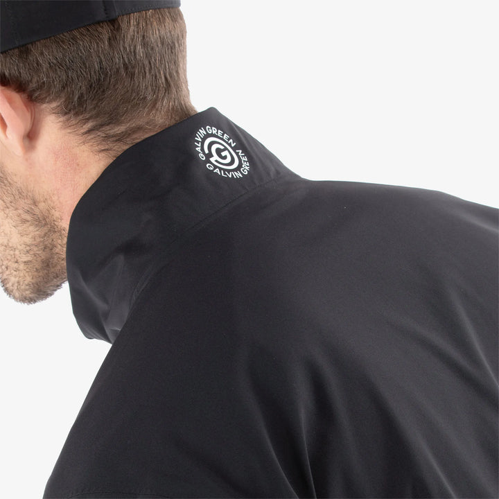 Apollo  is a Waterproof golf jacket for Men in the color Black/Sharkskin(6)