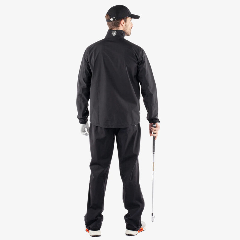 Apollo  is a Waterproof golf jacket for Men in the color Black/Sunny Lime(8)