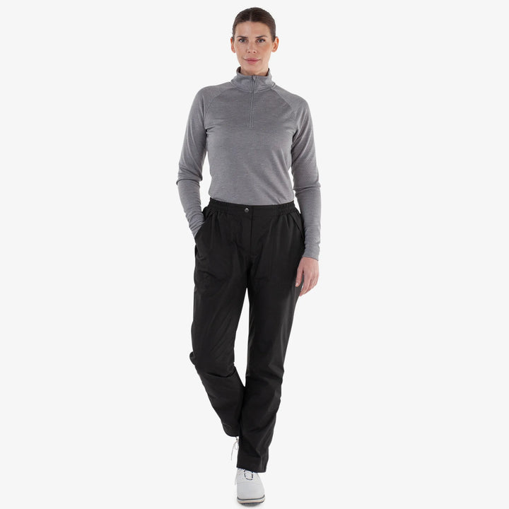 April is a Waterproof golf pants for Women in the color Black(2)