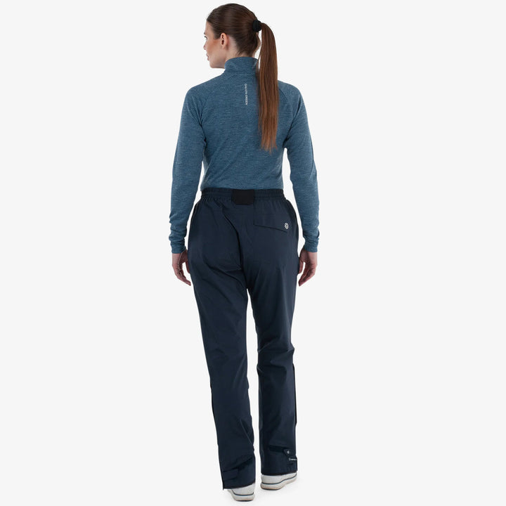 April is a Waterproof golf pants for Women in the color Navy(8)