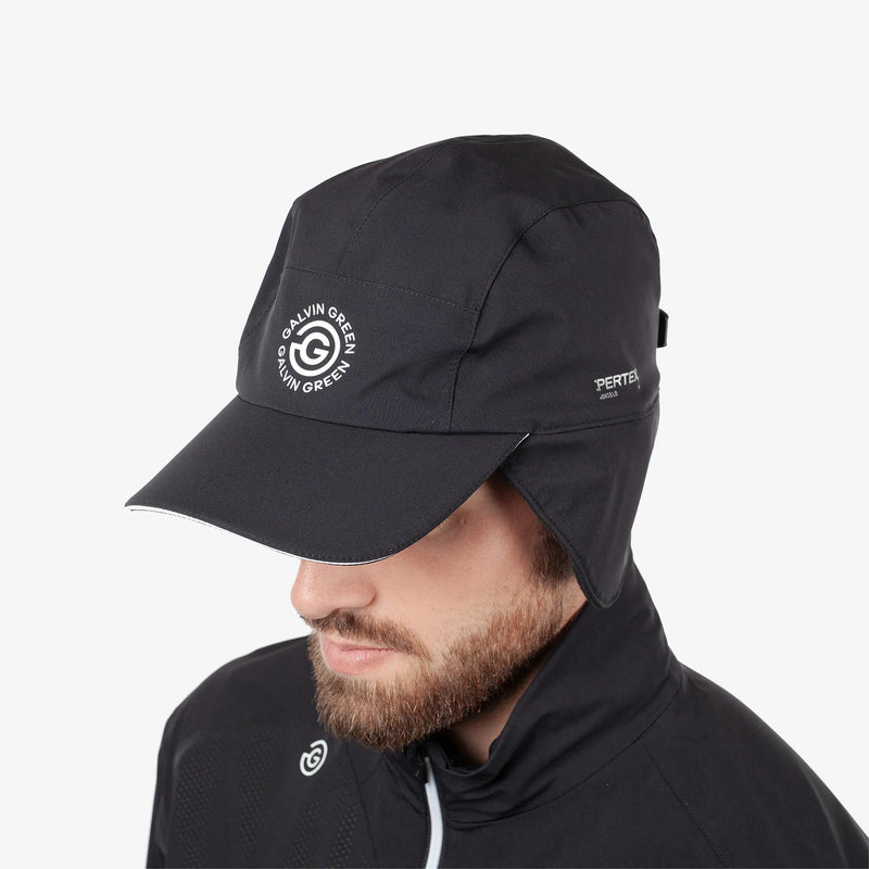 Archer is a Waterproof golf cap in the color Black(2)