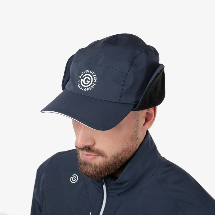 Archer is a Waterproof golf cap in the color Navy(5)