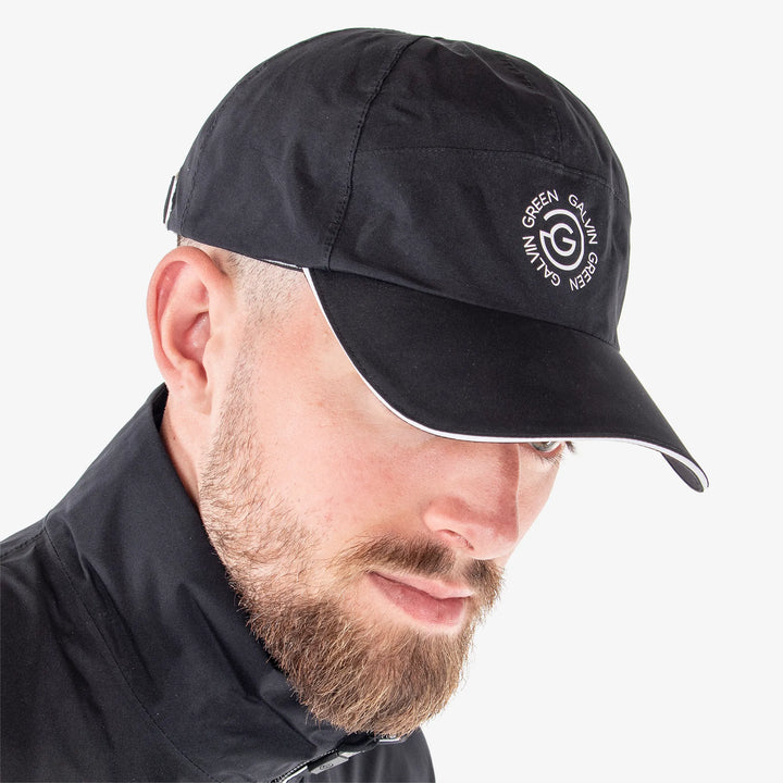Argo is a Waterproof golf cap in the color Black(2)