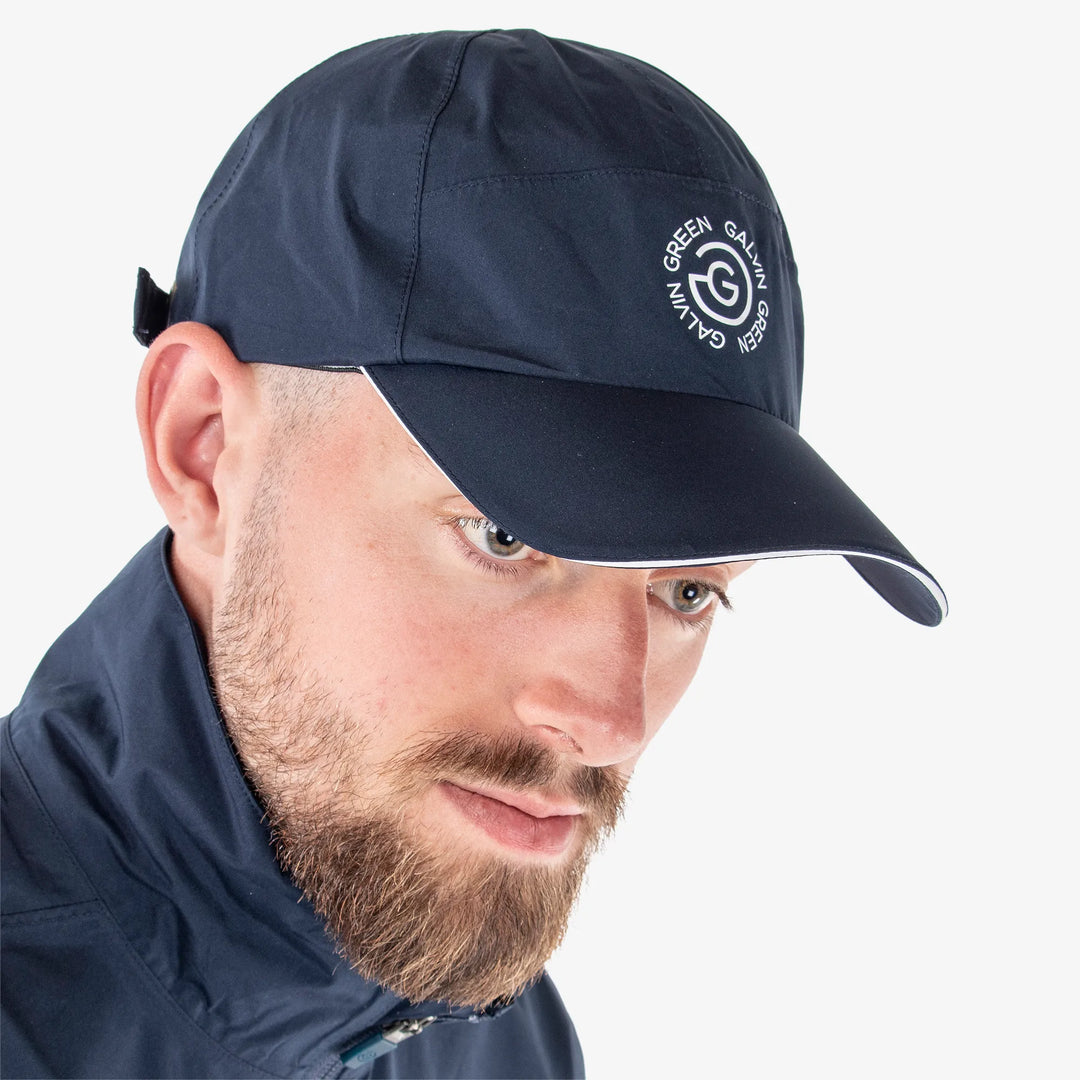 Argo is a Waterproof golf cap in the color Navy(2)