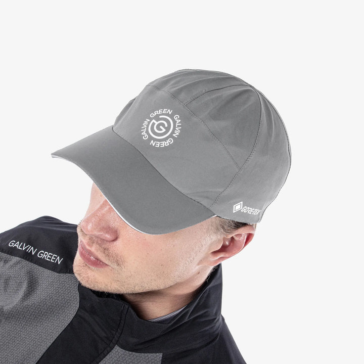 Argo is a Waterproof golf cap in the color Sharkskin(2)