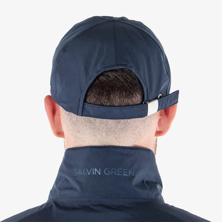 Argo is a Waterproof golf cap in the color Navy(4)