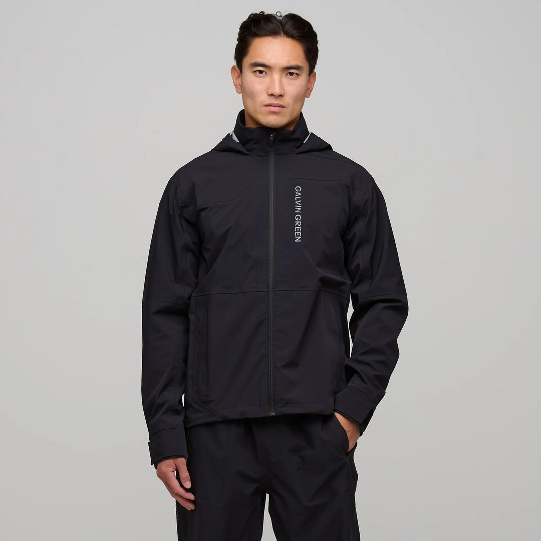 Argus Waterproof jacket Black/White – Galvin Green