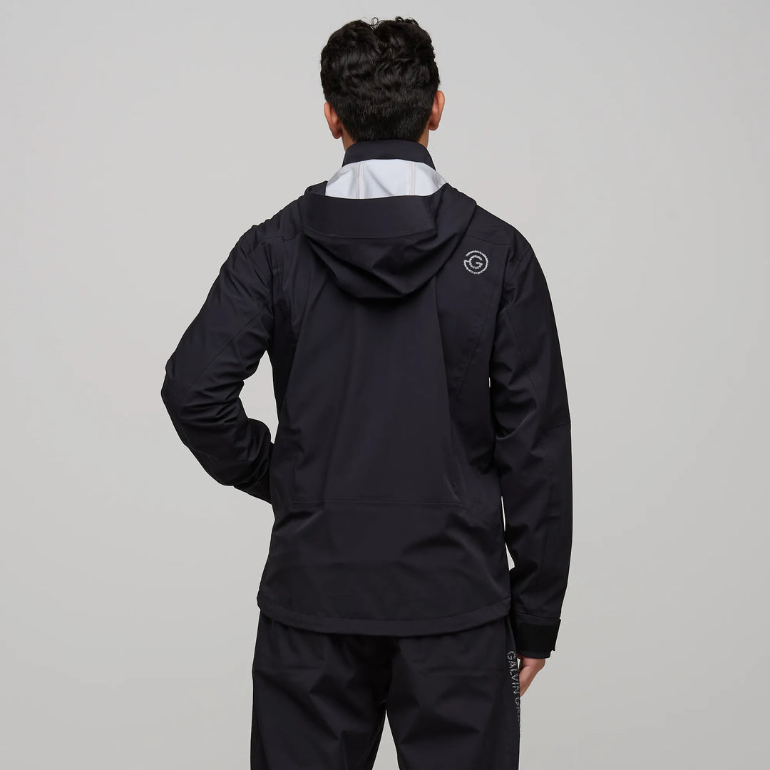 Argus Waterproof jacket Black/White – Galvin Green