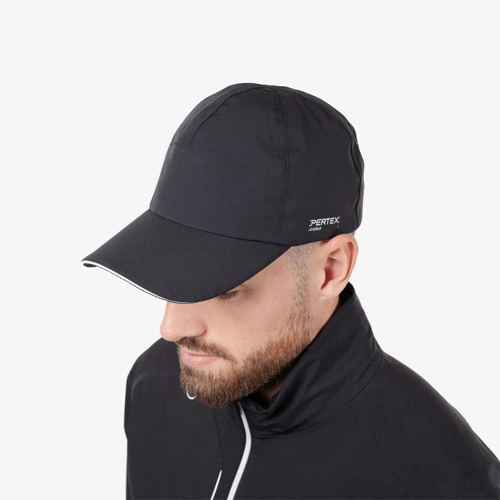 Ariel Cresting is a Waterproof golf cap in the color Black(2)