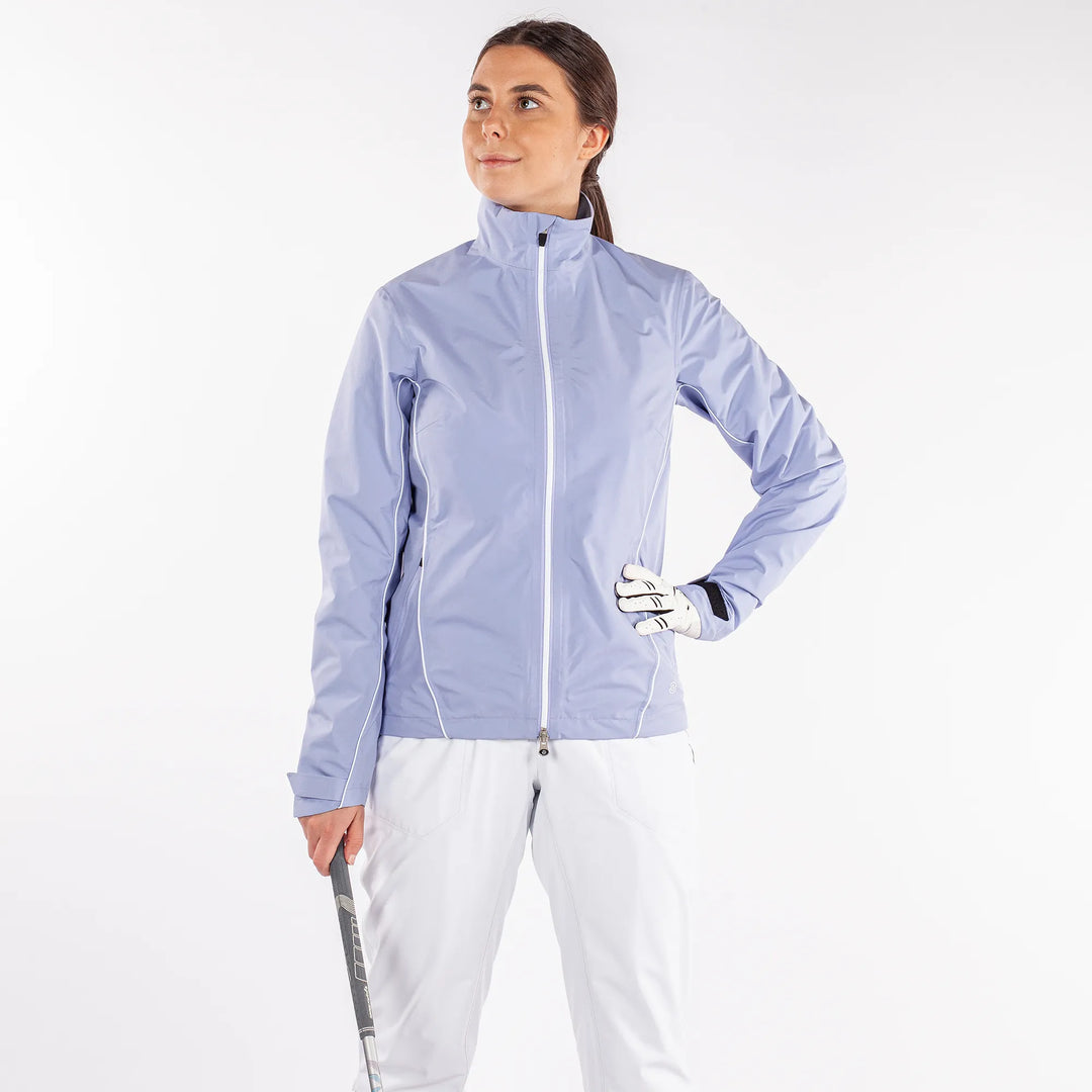 Arissa is a Waterproof golf jacket for Women in the color Sugar Coral(1)