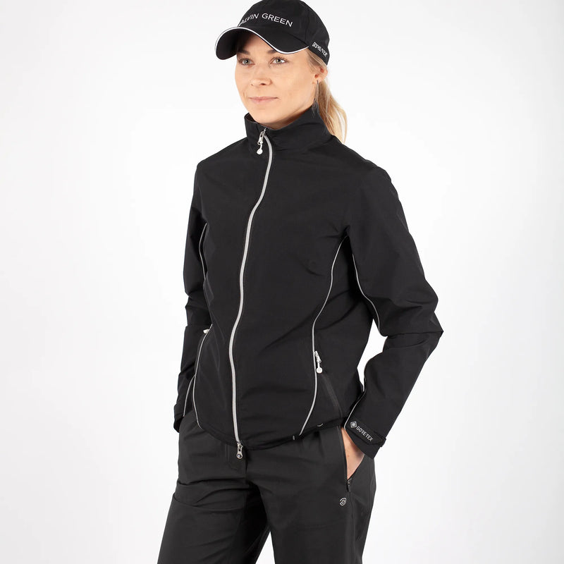 Arissa is a Waterproof golf jacket for Women in the color Black(1)