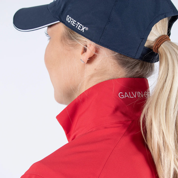 Arissa is a Waterproof golf jacket for Women in the color Red(4)