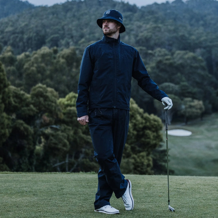 Arlie is a Waterproof golf jacket for Men in the color Navy(9)