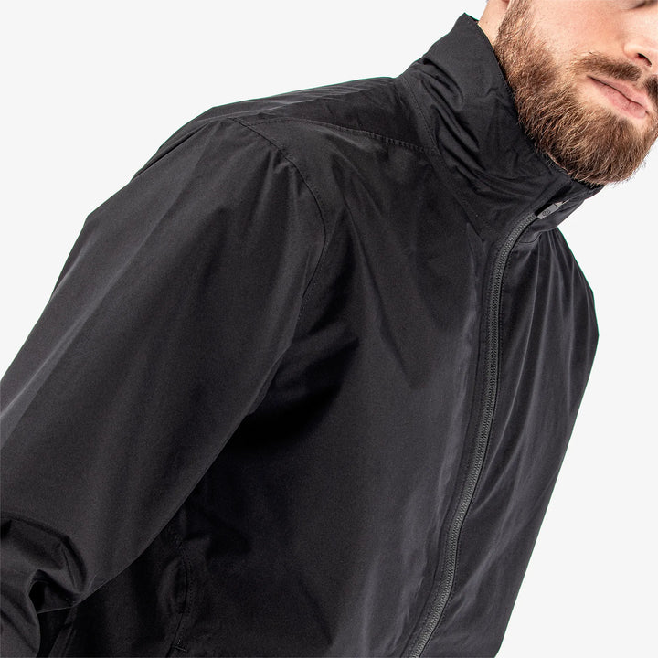 Arlie is a Waterproof golf jacket for Men in the color Black(3)