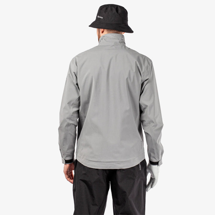 Arlie is a Waterproof golf jacket for Men in the color Sharkskin(5)