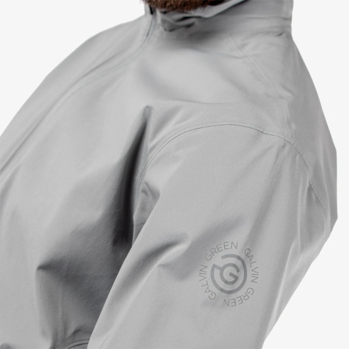 Arlie is a Waterproof golf jacket for Men in the color Sharkskin(6)