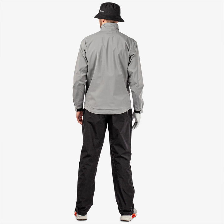 Arlie is a Waterproof golf jacket for Men in the color Sharkskin(7)