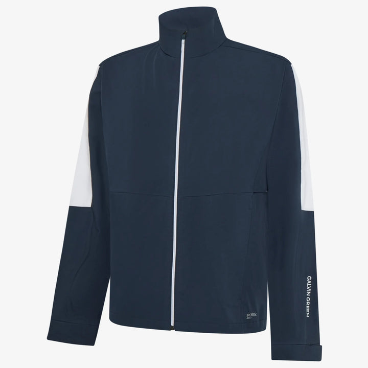 Arlo is a Waterproof Golf Jacket for Men in the color Navy/White(0)