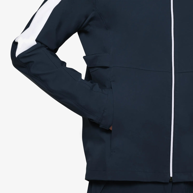 Arlo is a Waterproof Golf Jacket for Men in the color Navy/White(4)