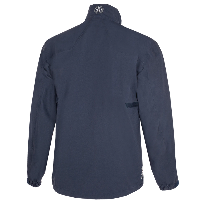 Armstrong is a Waterproof golf jacket for Men in the color Navy/White/Orange (10)