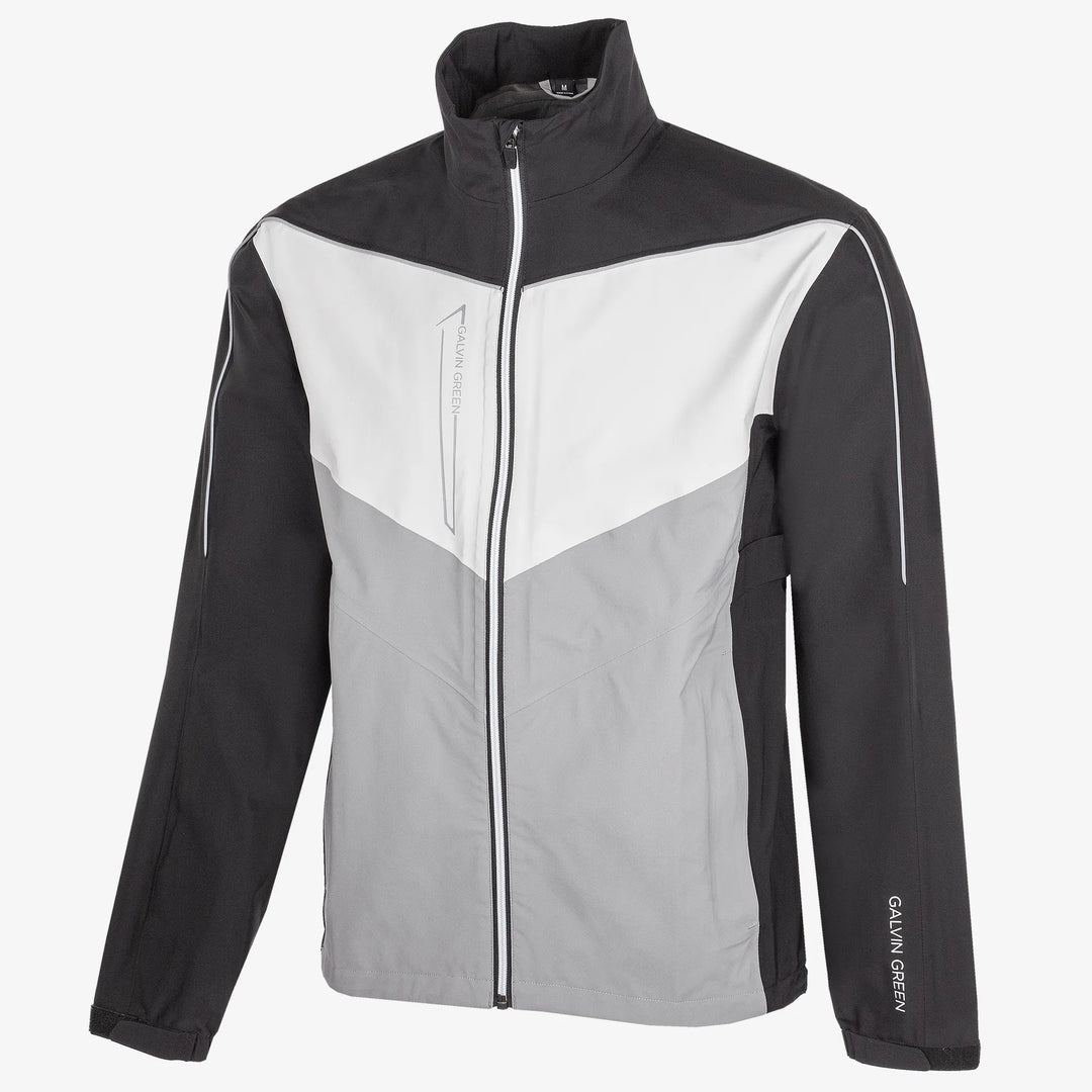 Armstrong Waterproof golf jacket Black/Sharkskin/Cool Grey