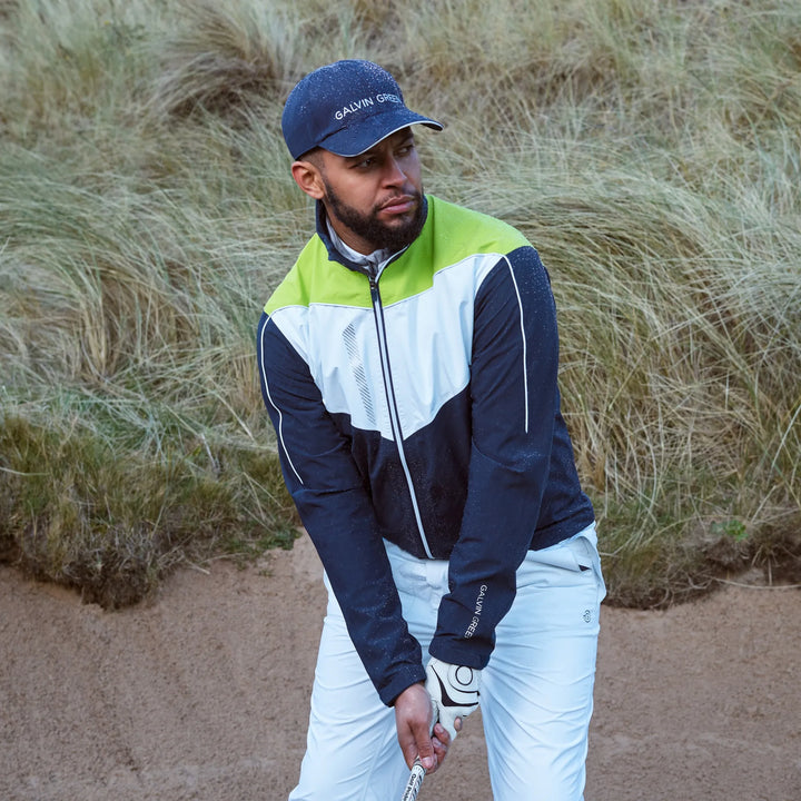 Armstrong is a Waterproof golf jacket for Men in the color Sporty Blue(3)