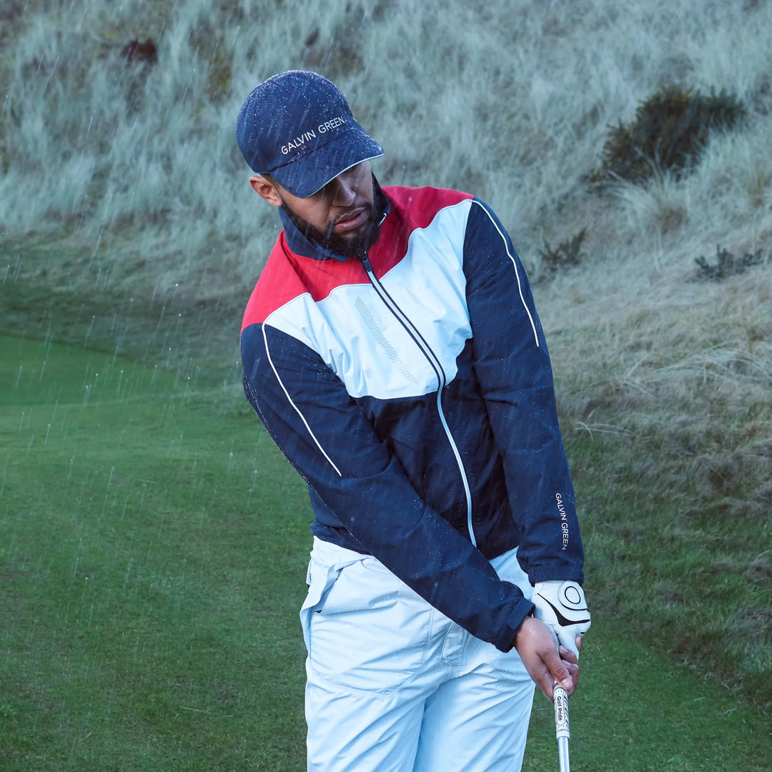 Armstrong is a Waterproof golf jacket for Men in the color Navy(5)