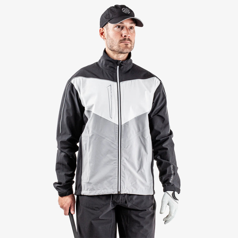 Armstrong Waterproof golf jacket Black/Sharkskin/Cool Grey Armstrong Waterproof golf jacket Black/Sharkskin/Cool Grey