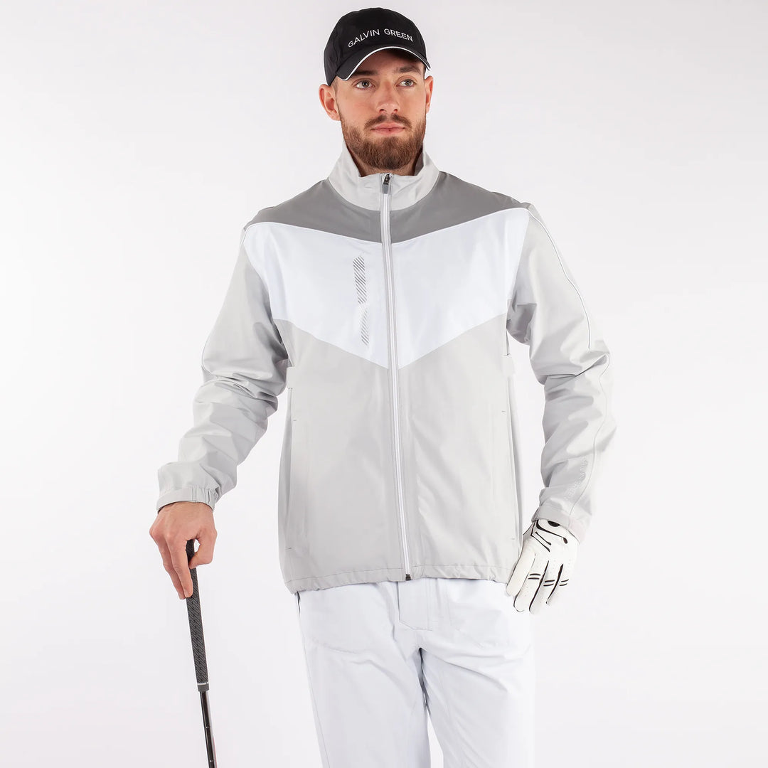 Armstrong is a Waterproof golf jacket for Men in the color Cool Grey(1)