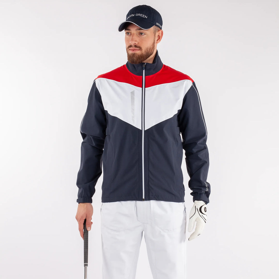 Armstrong is a Waterproof golf jacket for Men in the color Navy(1)