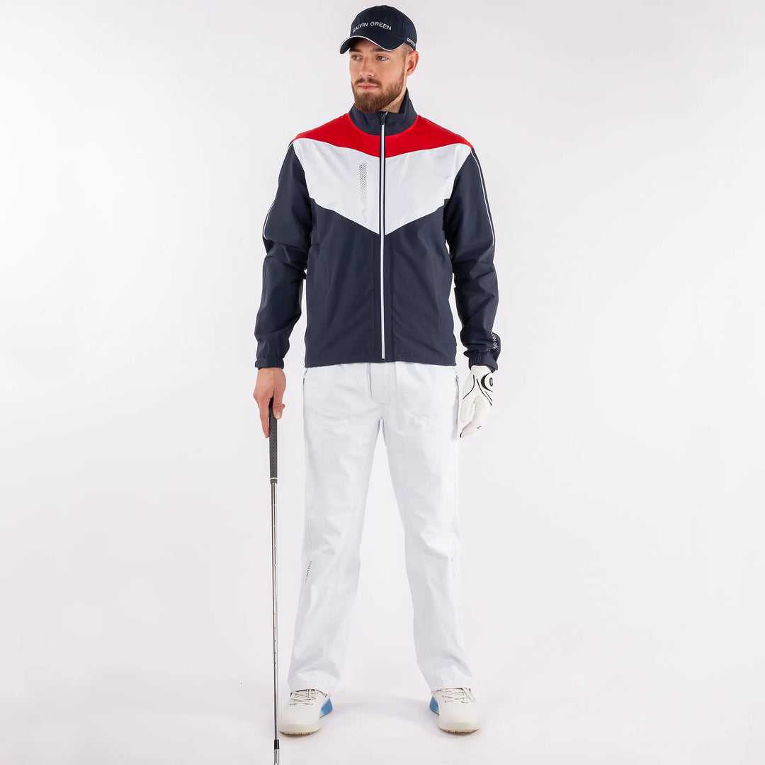 Armstrong is a Waterproof golf jacket for Men in the color Navy(3)