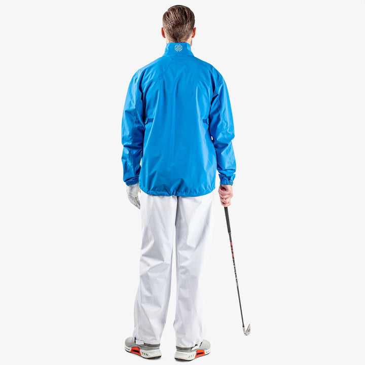 Armstrong is a Waterproof golf jacket for Men in the color Blue/Navy/White(7)