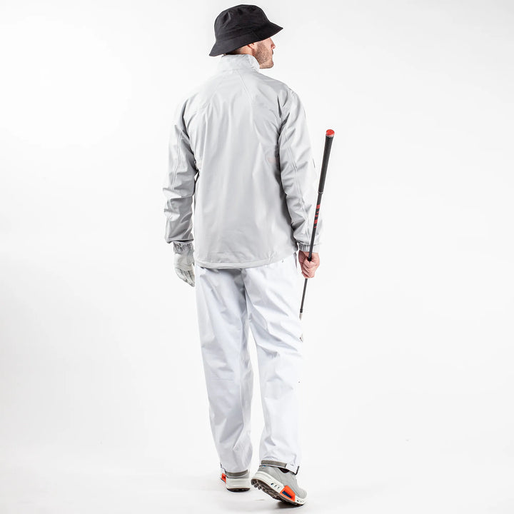 Armstrong is a Waterproof golf jacket for Men in the color Cool Grey/Sharkskin/White(6)