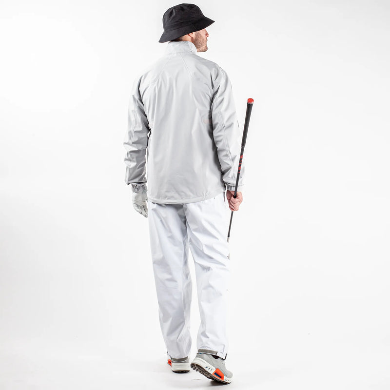 Armstrong is a Waterproof golf jacket for Men in the color Cool Grey/Sharkskin/White(6)