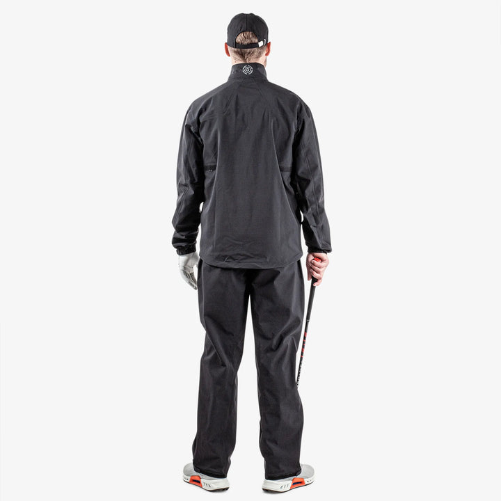 Armstrong is a Waterproof golf jacket for Men in the color Black/Sharkskin/Cool Grey(7)