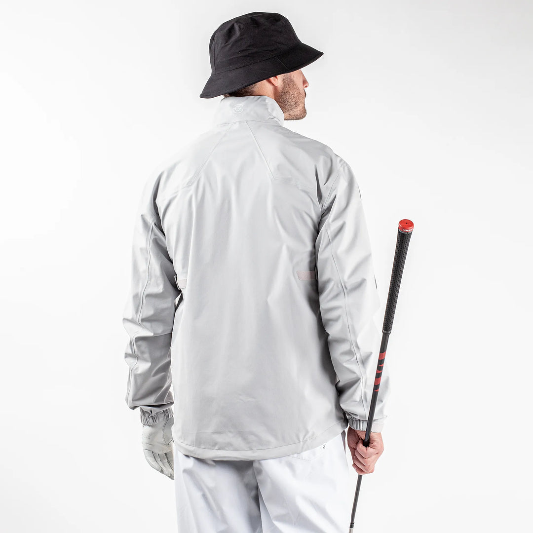 Armstrong is a Waterproof golf jacket for Men in the color Cool Grey/Sharkskin/White(8)