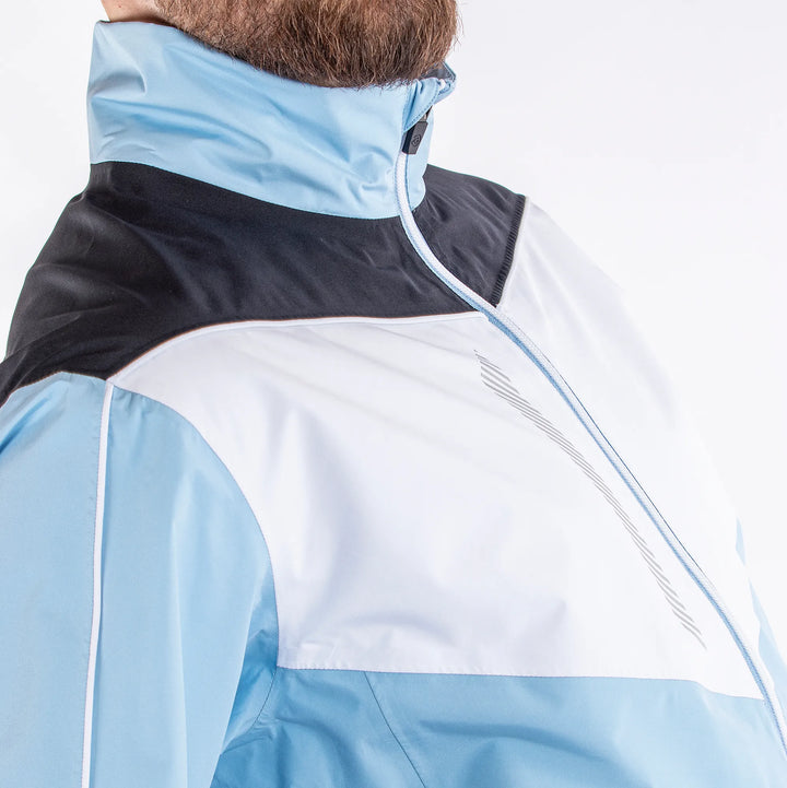 Armstrong is a Waterproof golf jacket for Men in the color Amazing Blue(3)
