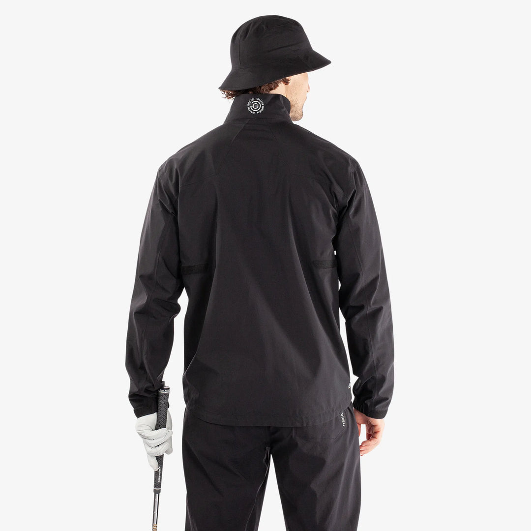 Armstrong is a Waterproof golf jacket for Men in the color Black/White/Red(6)
