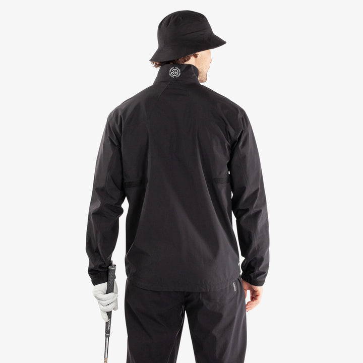 Armstrong is a Waterproof golf jacket for Men in the color Black/White/Red(6)