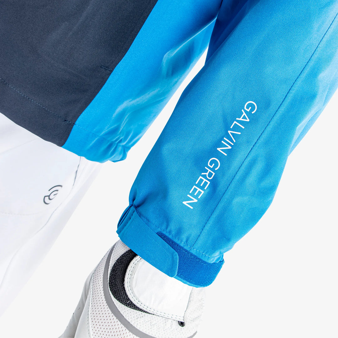 Armstrong is a Waterproof golf jacket for Men in the color Blue/Navy/White(6)