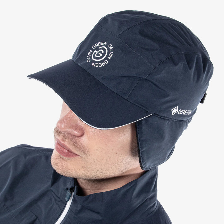 Arnie is a Waterproof golf cap in the color Navy(2)