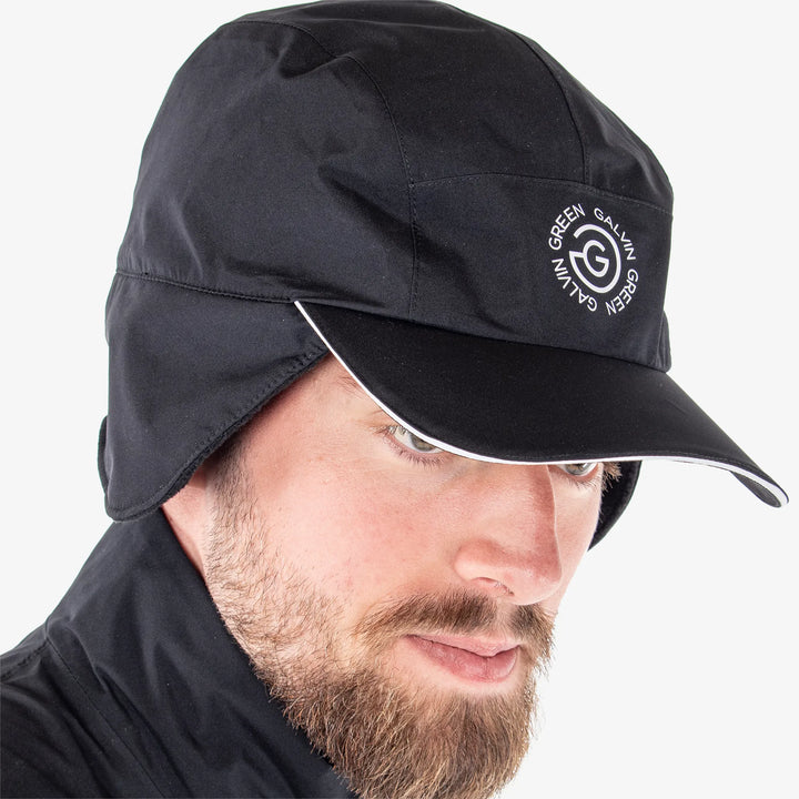 Arnie is a Waterproof golf cap in the color Black(2)