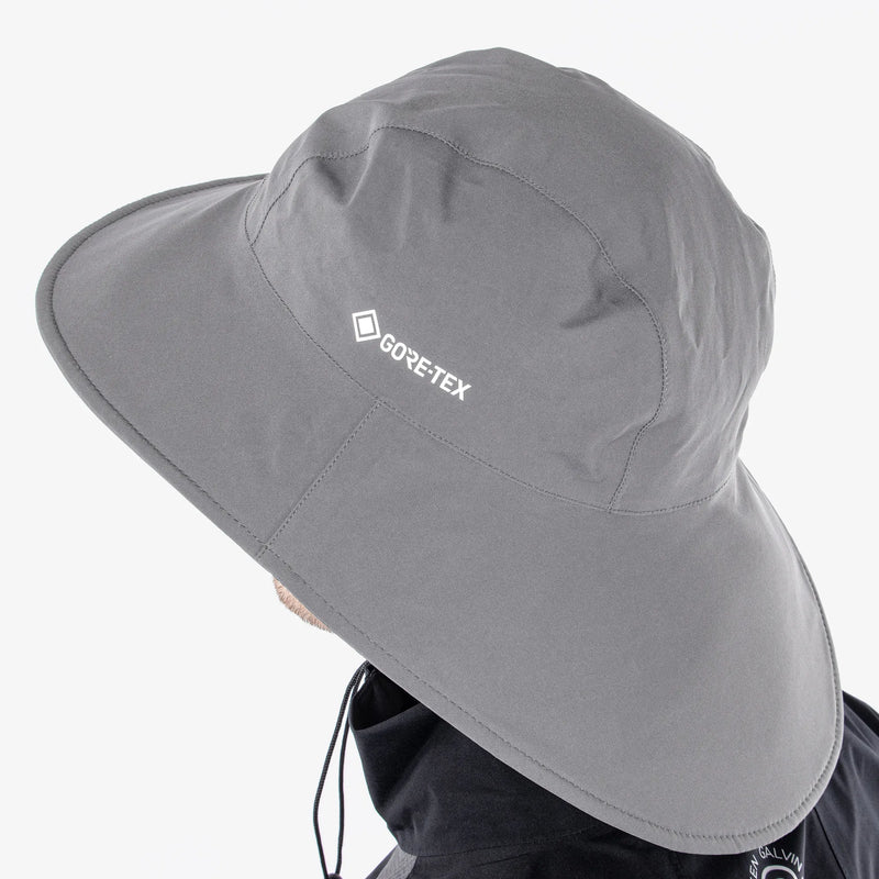 Art is a Waterproof golf hat in the color Sharkskin(4)