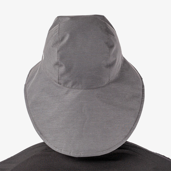 Art Upcycled is a Waterproof golf hat in the color Sharkskin(5)