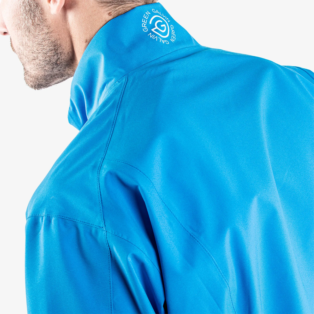 Arvin is a Waterproof golf jacket for Men in the color Blue/White(6)